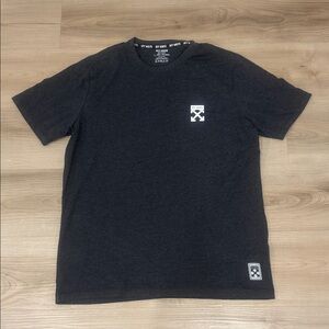 Men’s Large Off-White Dark Gray Graphic Tee